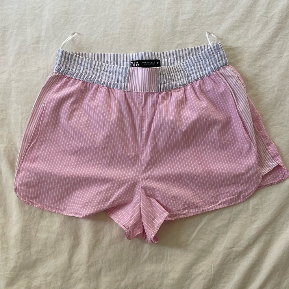 Zara Striped Dolphin Cotton Boxer Shorts